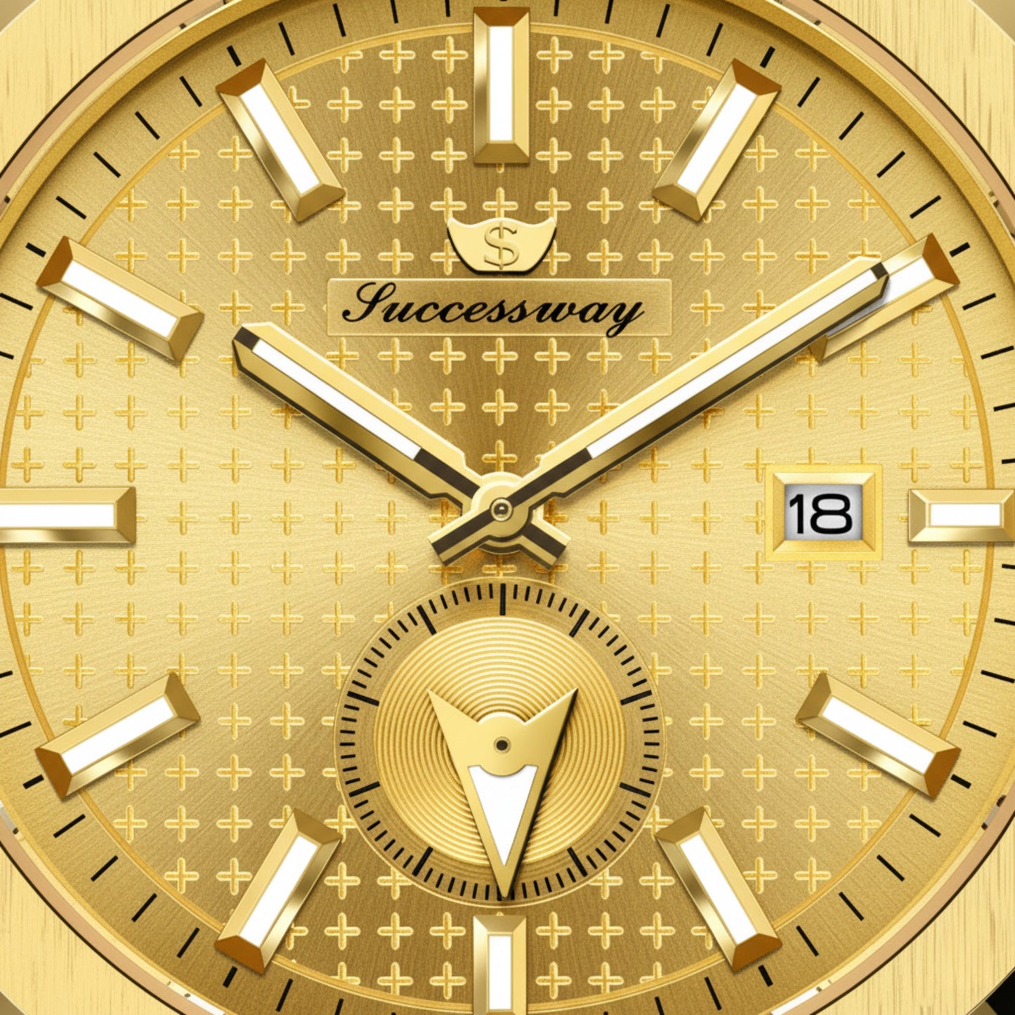 SuccessWay Men’s Watch – Full Golden Edition