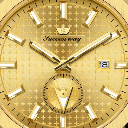 SuccessWay Men’s Watch – Full Golden Edition