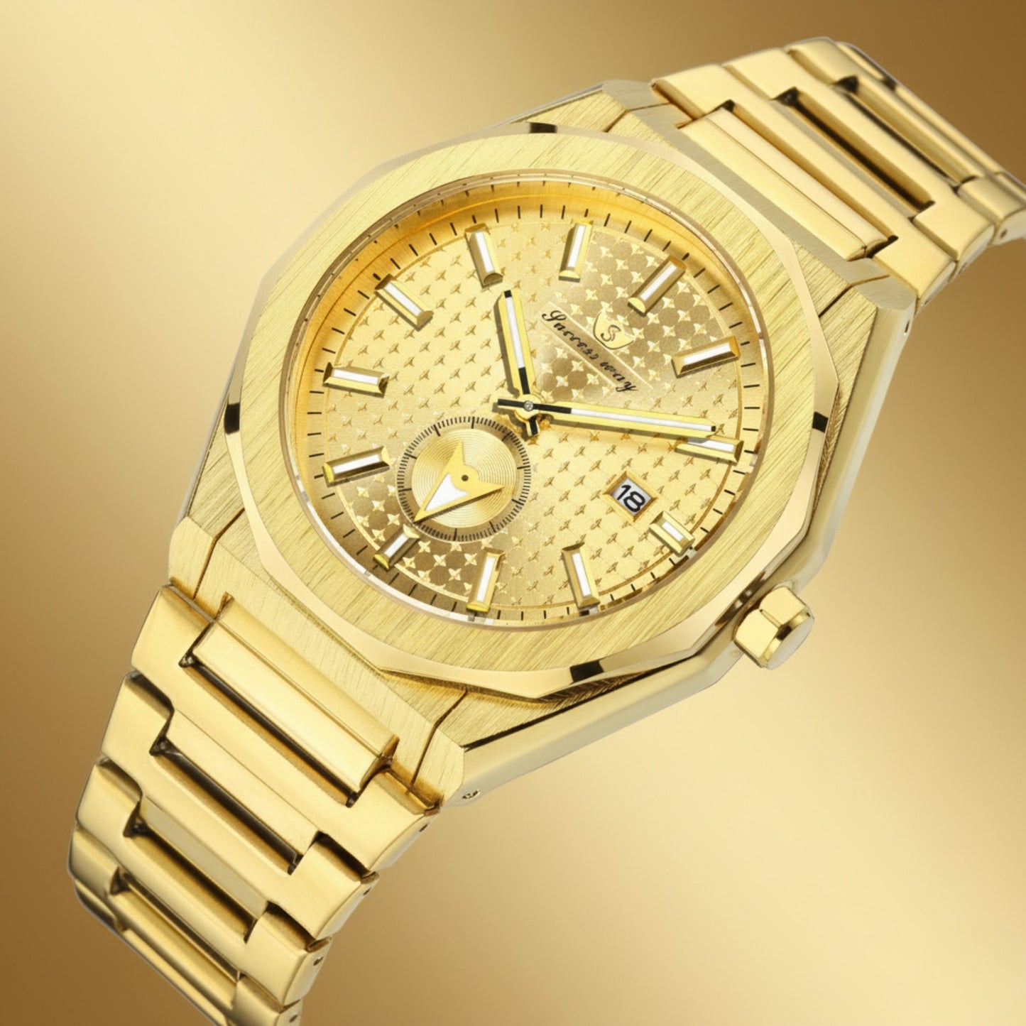 SuccessWay Men’s Watch – Full Golden Edition