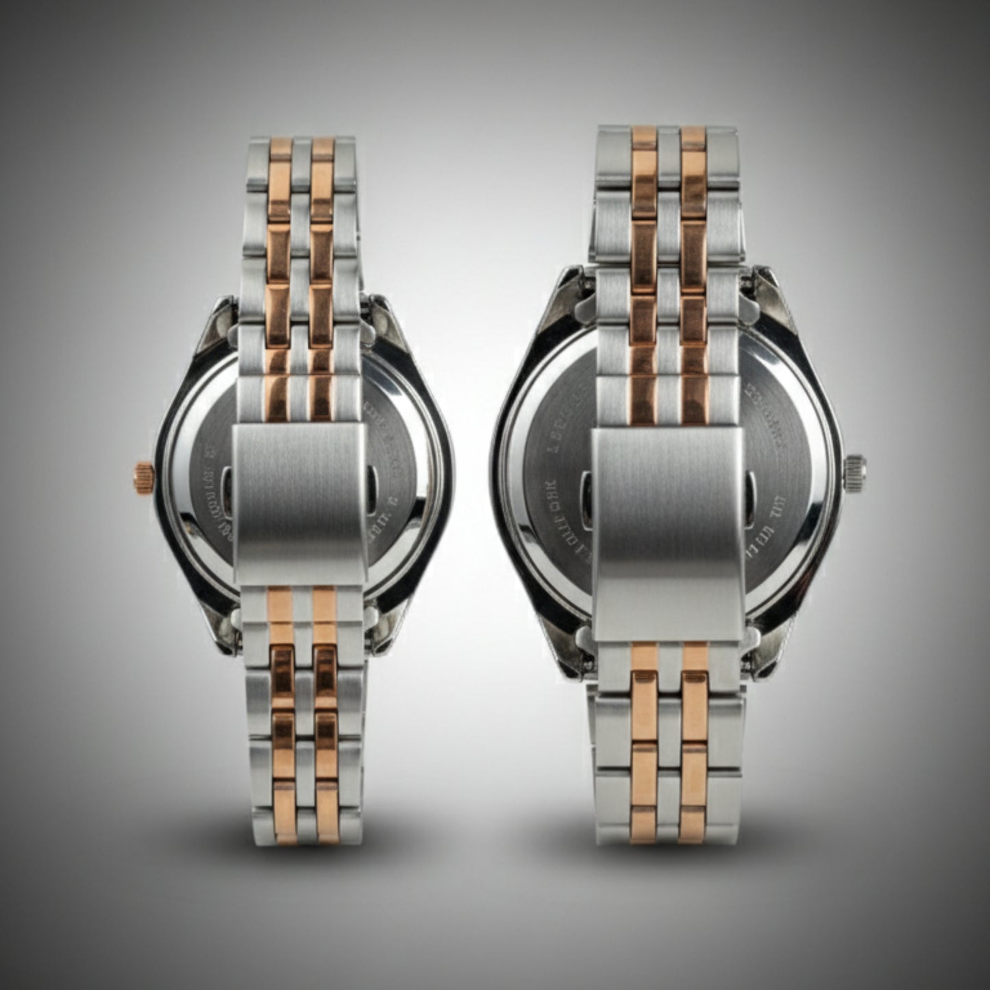 Suz.Man Couple Watch | Elegant Rose Gold & Silver Matching Set – Alpha Watches