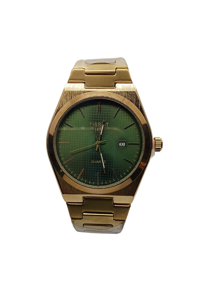Tissot Gold Stainless Steel Men's Watch – Luxury Quartz Timepiece