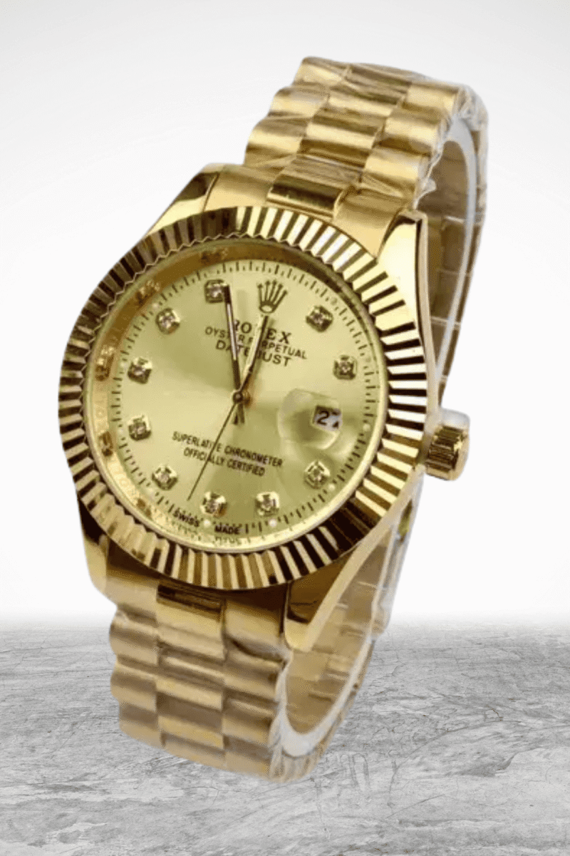 Rolex Day-Date Presidential – Diamond Dial Gold Watch for Men - Image 2