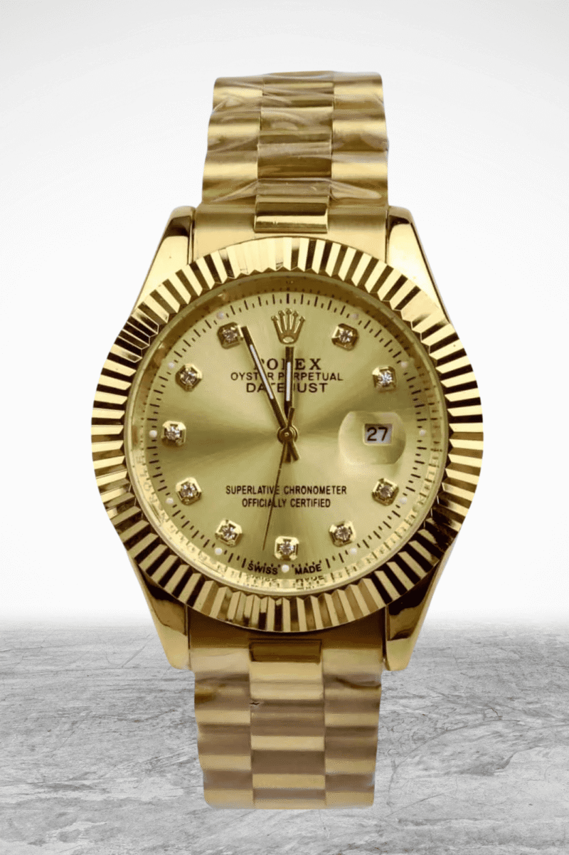 Rolex Day-Date Presidential – Diamond Dial Gold Watch for Men