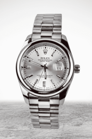 Alpha Prestige Silver Steel – Best Stainless Steel Watch for Men | Date Display & Luxury Design