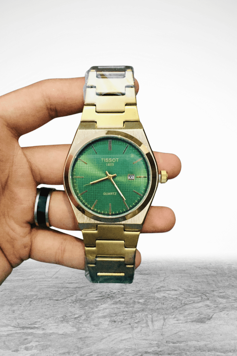 Tissot Gold Stainless Steel Men's Watch – Luxury Quartz Timepiece - Image 2