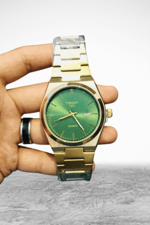 Tissot Gold Stainless Steel Men's Watch – Luxury Quartz Timepiece