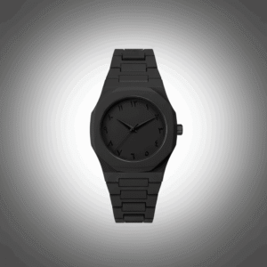 Luxury All-Black Men’s Watch | Arabic Numeral Dial | Black Stainless Steel Bracelet