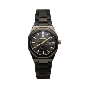 Black Gold watch product image on transparent background