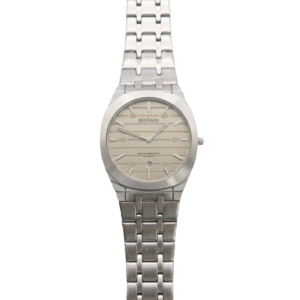 Champagne Steel watch product image on transparent background