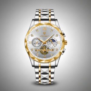 Luxury Two-Tone Watch for