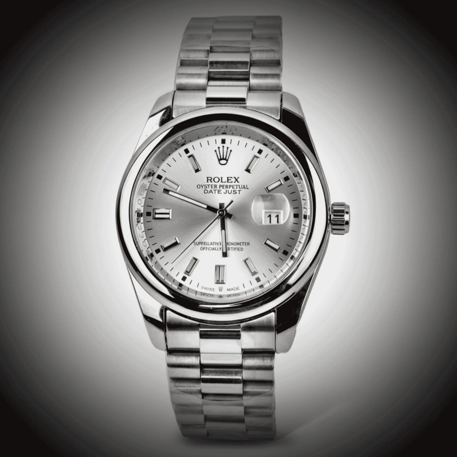 Classic silver watch