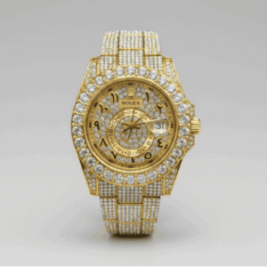 Luxury Gold Crystal Watch