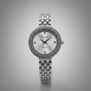 Women’s Silver Crystal Bezel watch
