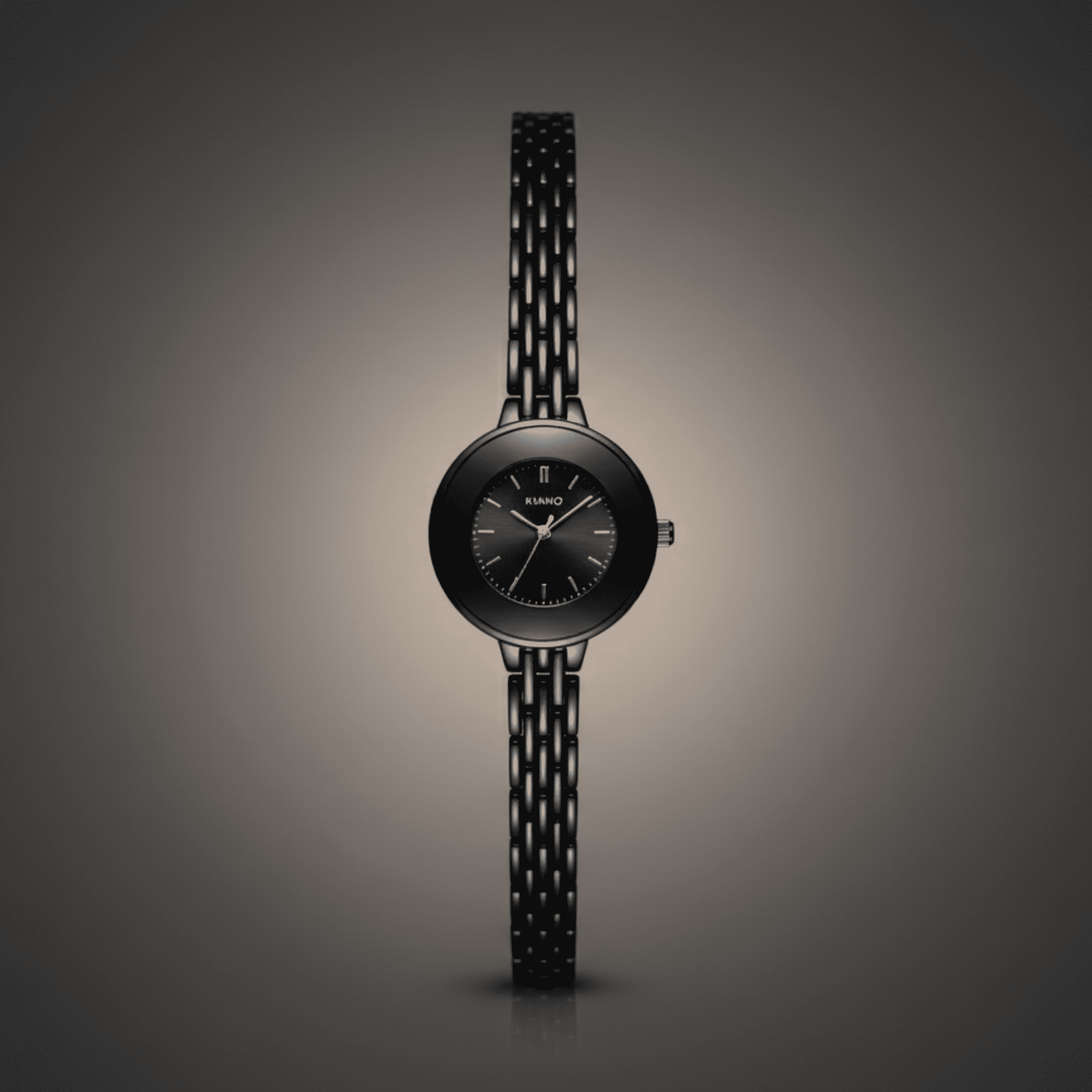 Black minimalist watch