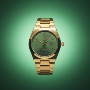 Men’s Gold Green Dial watch